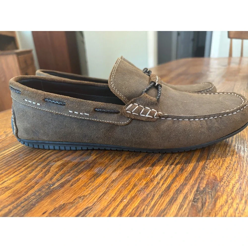 Martin Dingman Mens Bill Brown Suede Driving Moc Loafers 11.5 530801M Brazil